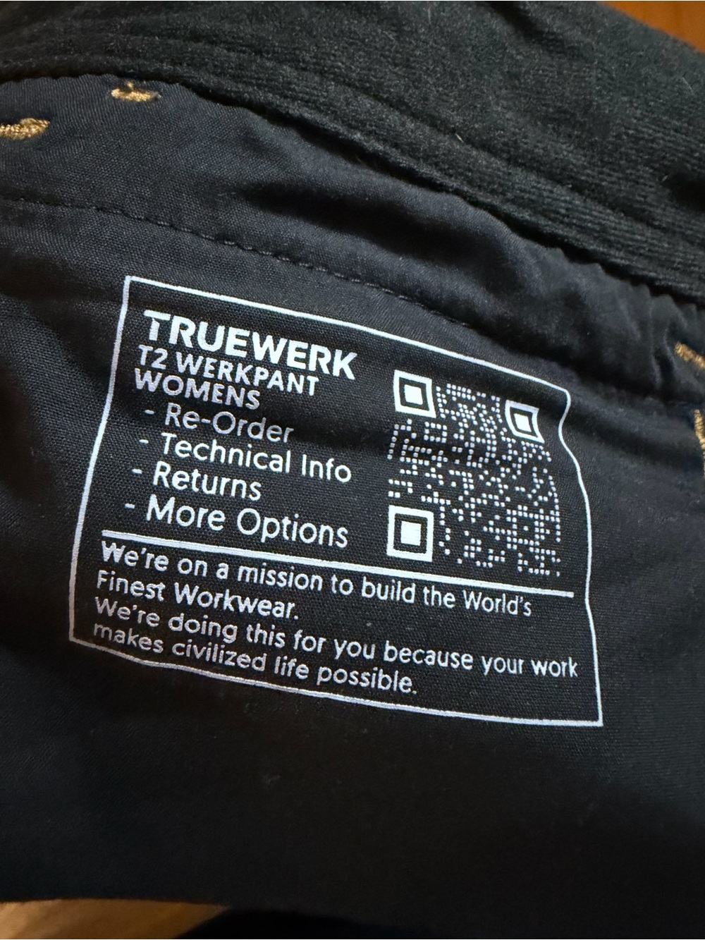 Women’s Truewerk Brown Cargo Work Pants - Picture 4 of 4